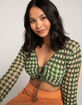 EMORY PARK Womens Crochet Sweater image number 1