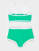 FULL TILT Texture Girls Bandeau Bikini Set image number 3
