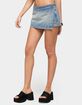 EDIKTED Roswin Wrap Denim Mini Skort image number 2