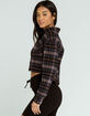 RSQ Womens Crop Flannel Shirt image number 2