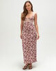 FULL TILT Floral Mesh Womens Maxi Dress image number 1