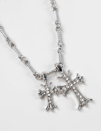 RSQ Cross Charm Necklace Alternative Image