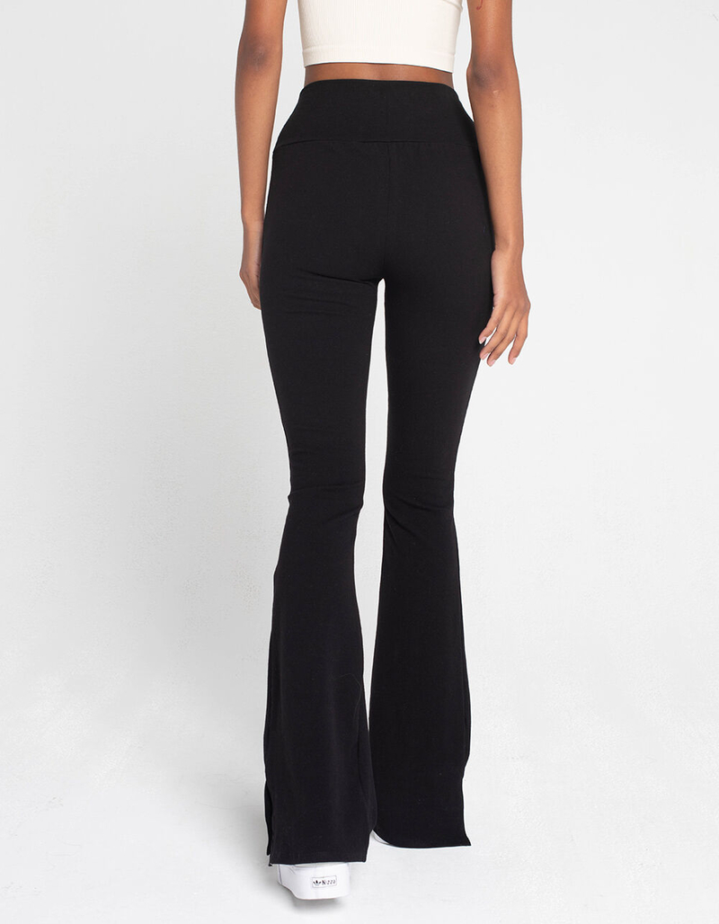 FULL TILT Side Slit Womens Flare Pants image number 3
