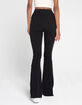 FULL TILT Side Slit Womens Flare Pants image number 4