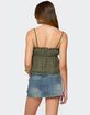 EDIKTED Orian Eyelet Babydoll Tank Top image number 5