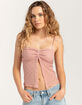 FULL TILT Lace Flyaway Womens Top image number 1