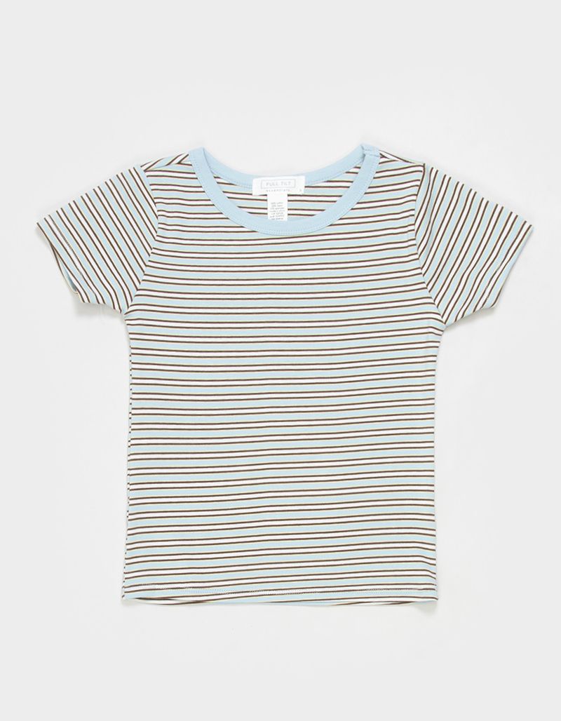 FULL TILT Essentials Girls Stripe Ringer Tee image number 0