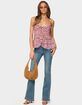 EDIKTED Mattea Low Rise Flared Jeans image number 5