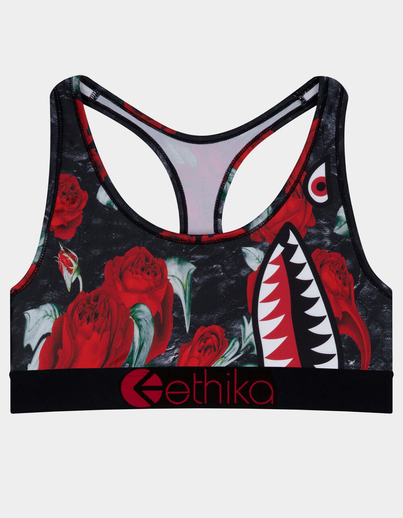 ETHIKA Rose Drip Bomber Girls Sports Bra image number 0