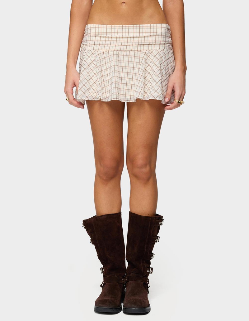 EDIKTED Lulah Plaid Mini Skirt image number 0