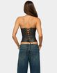 EDIKTED Izara Studded Faux Leather Corset image number 3