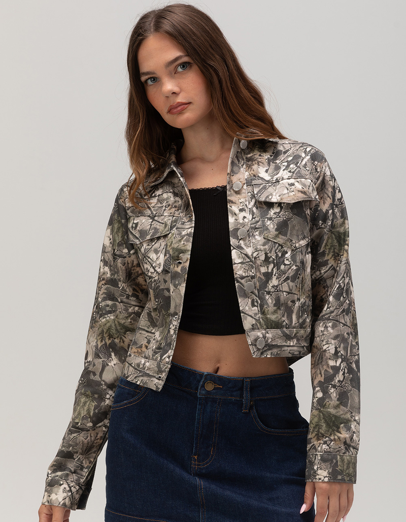 RSQ Womens Camo Trucker Jacket image number 0