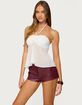 EDIKTED Sheer Chiffon Babydoll Halter Top image number 4