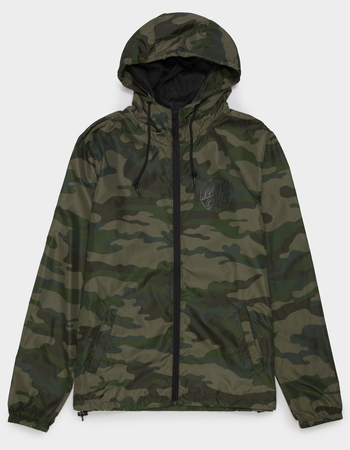 SANTA CRUZ Opus Dot Chest Mens Hooded Windbreaker Jacket Primary Image