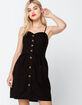 CI SONO Button Front Black Dress image number 1