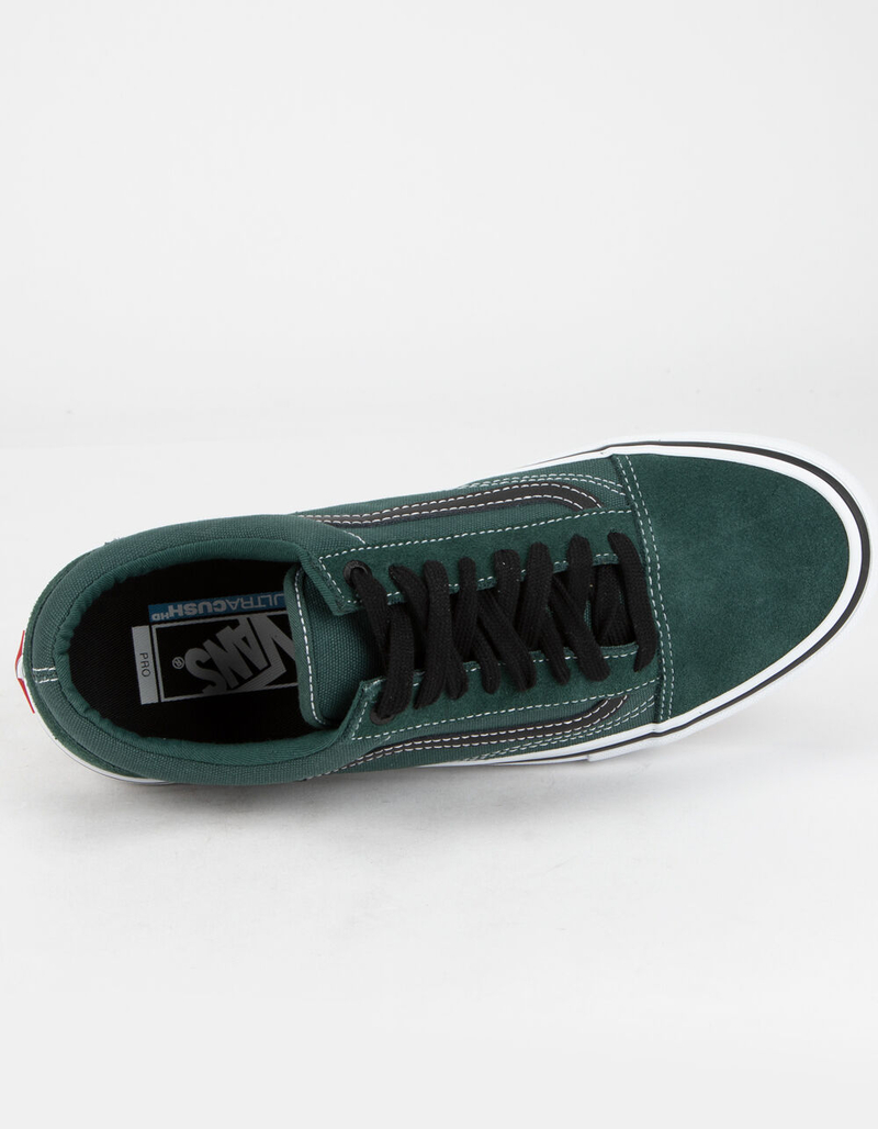 VANS Old Skool Pro Mens Green & Black Shoes image number 2