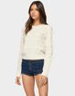 EDIKTED Emerie Flower Textured Knit Sweater image number 2