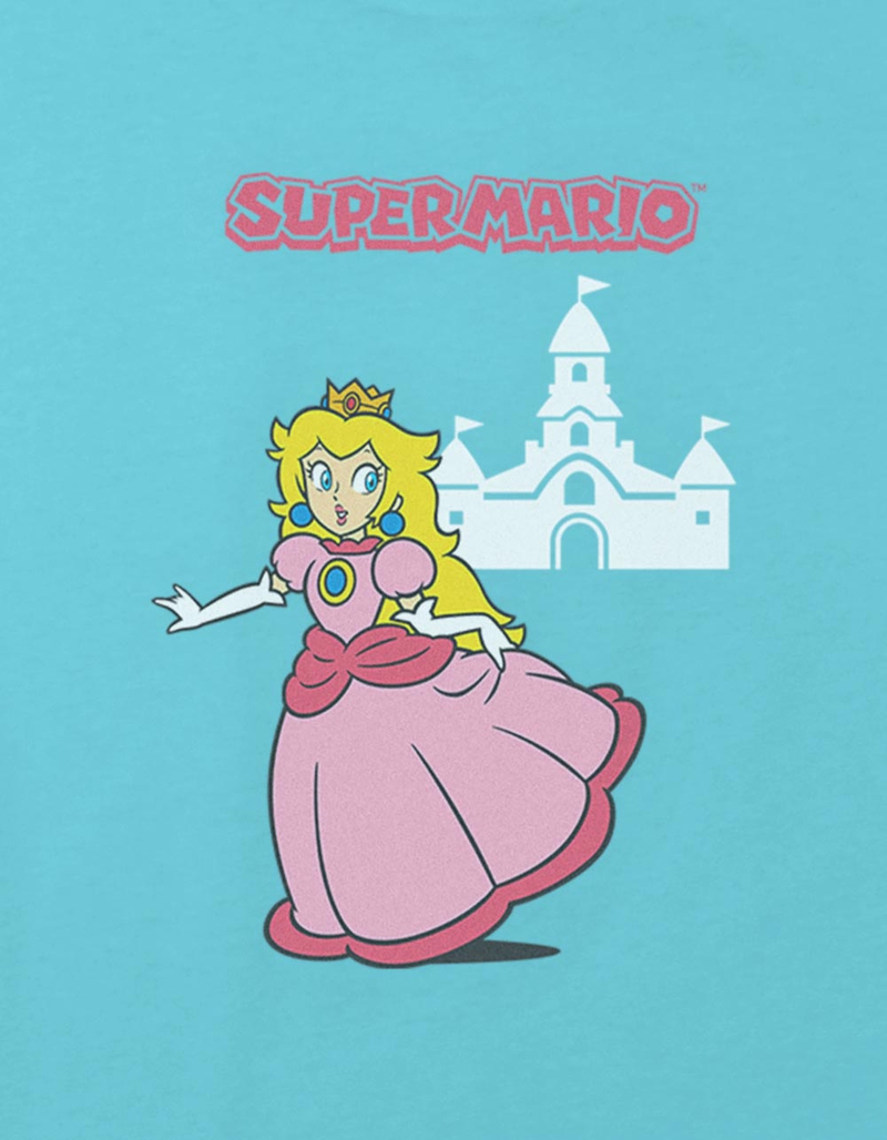 SUPER MARIO Castle Peach Girls Crop Tee image number 1