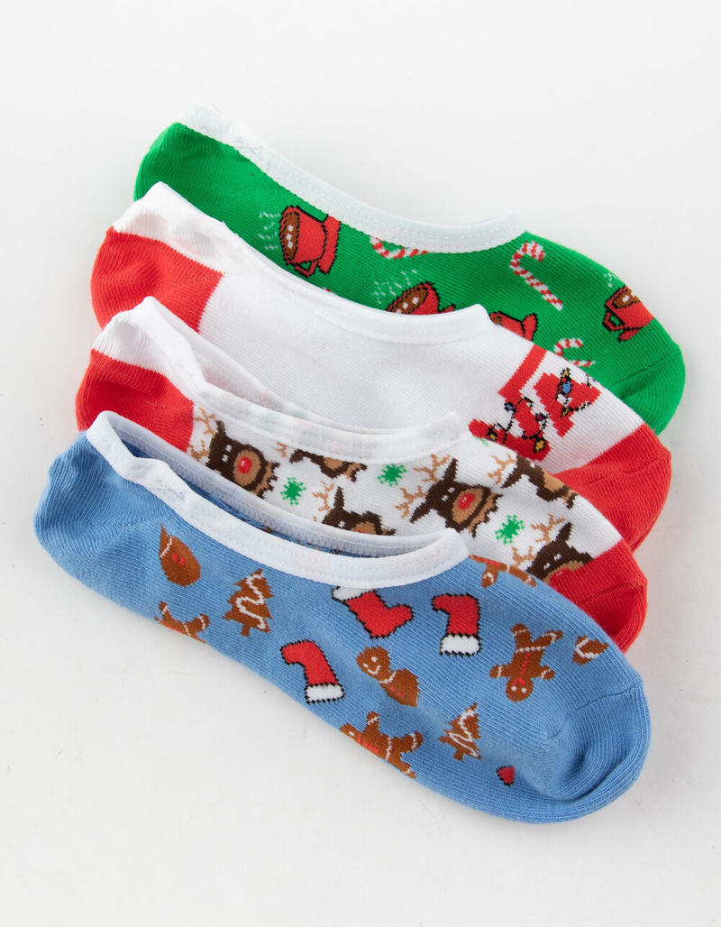 VANS 4 Pack Festive Fun Womens Canoodle Socks image number 0