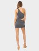 EDIKTED Frankie Asymmetric Drawstring Womens Top image number 4