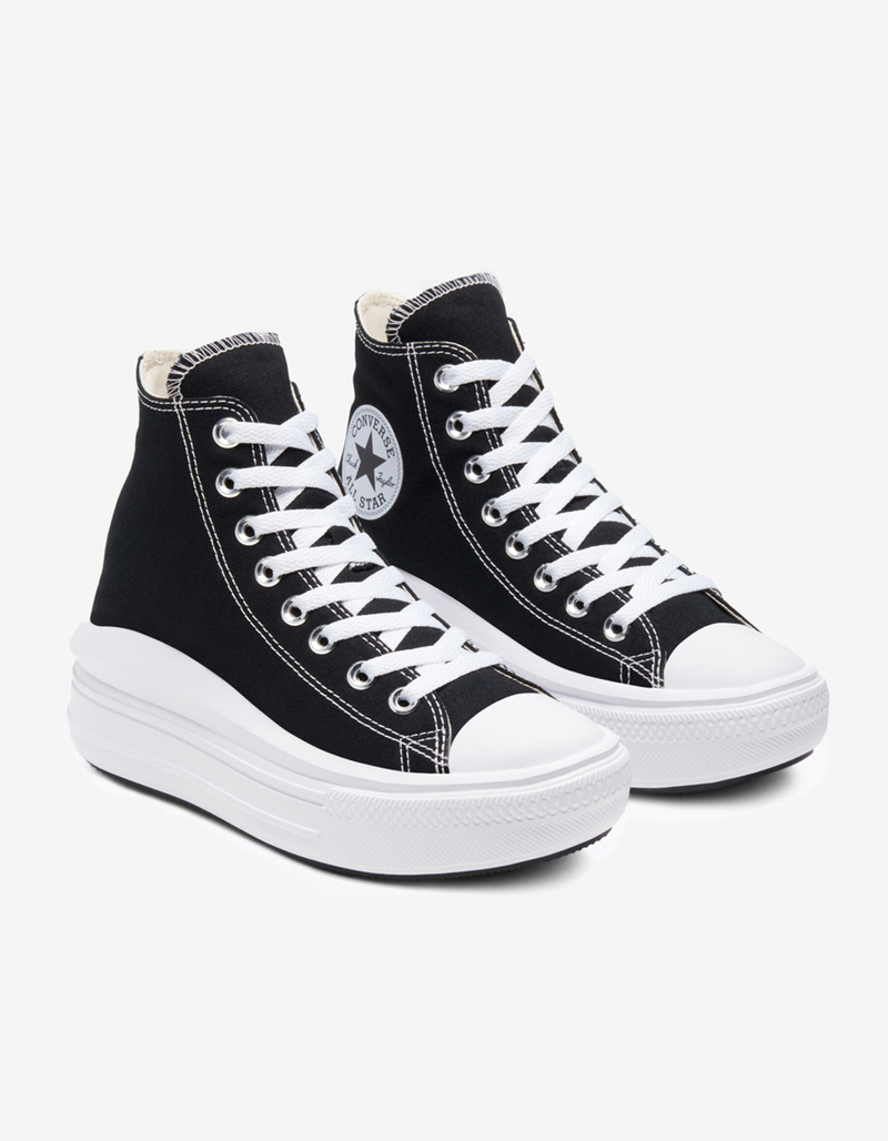 CONVERSE Chuck Taylor All Star Move Womens Black Platform High Top Shoes image number 5