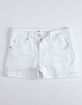 RSQ Malibu White Girls Denim Shorts image number 1