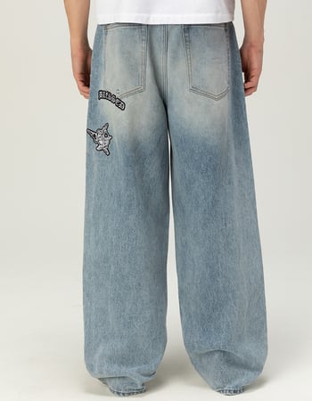 RSQ Patches Mens Extra Baggy Jeans Alternative Image