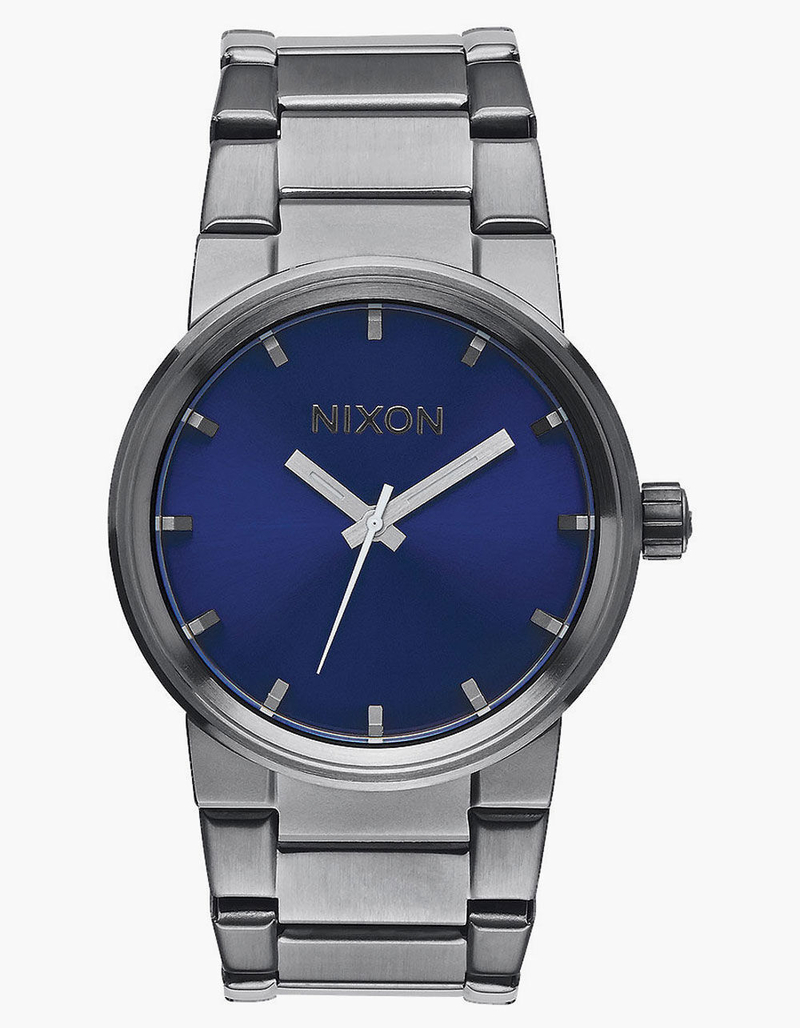 NIXON Cannon Silver & Blue Watch image number 0