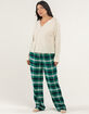 SKY & SPARROW Womens Plaid Pajama Pants image number 5