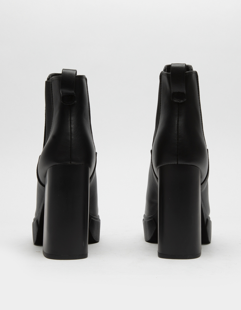 SODA Platform Lug Sole Womens Chelsea Boots image number 3