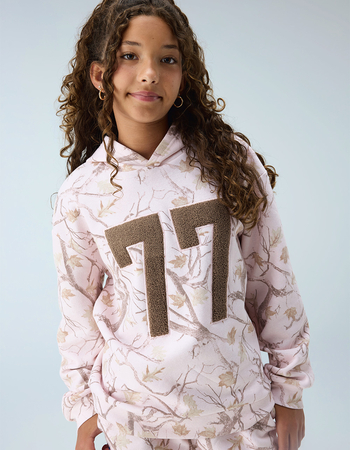 FULL TILT 77 Patch Camo Girls Hoodie Primary Image