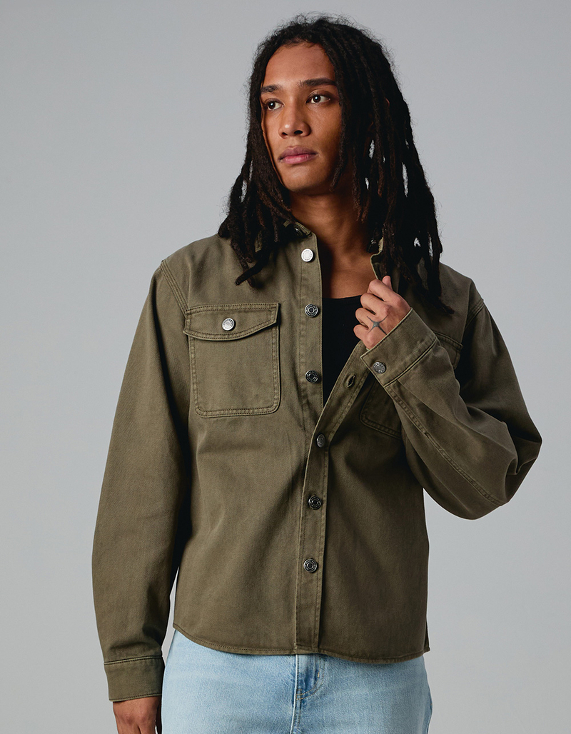 RSQ Mens Twill Overshirt image number 0