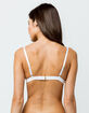 FULL TILT Basic Triangle White Bralette image number 2