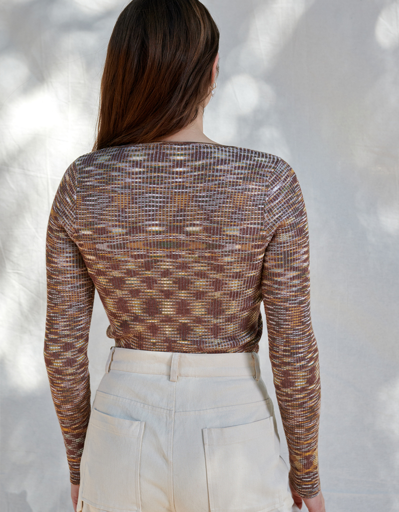 WEST OF MELROSE Space Dye Womens Top image number 3