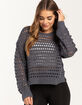 FULL TILT Essentials Open Knit Womens Pullover Sweater image number 1