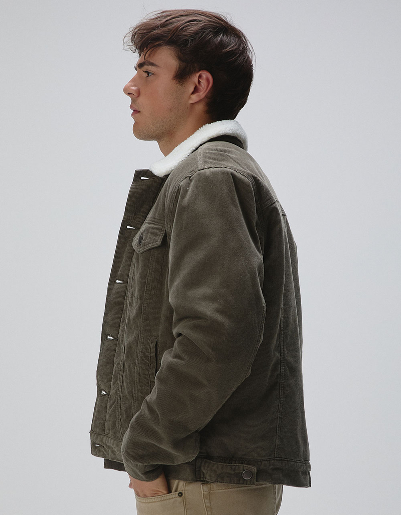RSQ Mens Corduroy Sherpa Trucker Jacket image number 4
