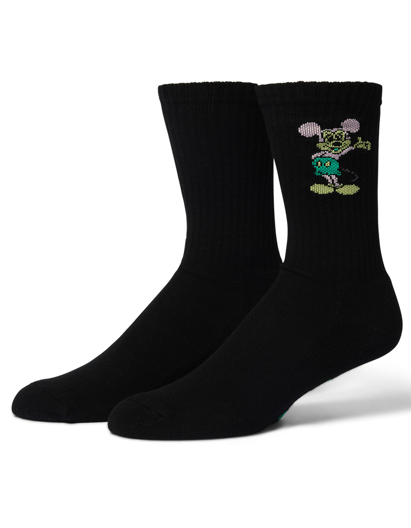 HUF x Disney Mickey Mouse Greetings Mens Crew Socks image number 0