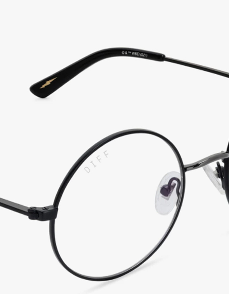 DIFF x Harry Potter Chosen One Black Blue Light Sunglasses image number 3
