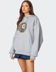 EDIKTED Leopard 8 Oversized Hoodie image number 3