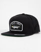 SALTY CREW Striper Black Mens Snapback Hat image number 1