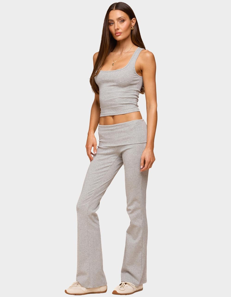 EDIKTED Linda Ribbed Scoop Neck Tank Top image number 4