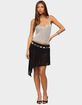 EDIKTED Irenah Asymmetric Sheer Chiffon Midi Skirt image number 4