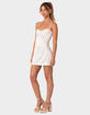 EDIKTED Essence Satin Effect Cupped Mini Dress image number 2