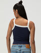 HEART & HIPS Square Neck Womens Ringer Cami image number 4