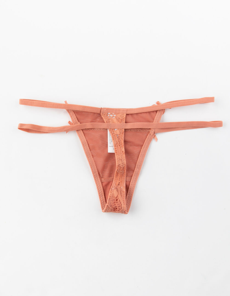 FULL TILT In My Feelings Peach Thong image number 1