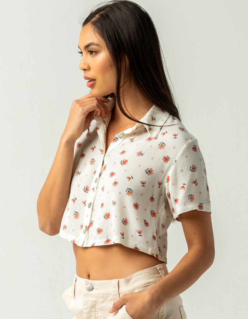 WILD MOSS Floral Camp Womens Shirt image number 1