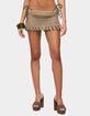 EDIKTED Naleni Bead Crochet Mini Skirt image number 1