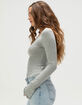 FREE PEOPLE Oh My Darling Womens Long Sleeve Top image number 3