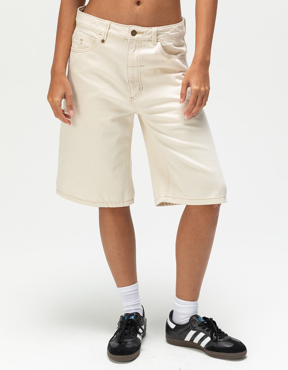 THRILLS Syd Womens Baggy Jorts - ECRU - 28 | Tillys