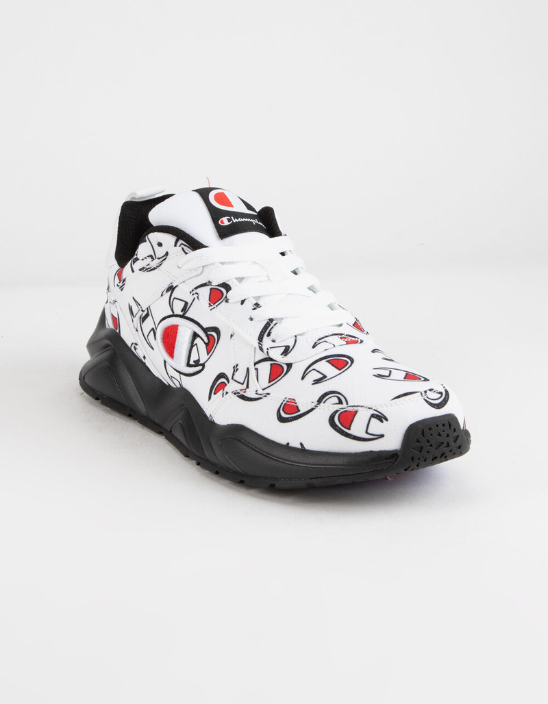 CHAMPION 93Eighteen Repeat C White & Black Mens Shoes image number 1